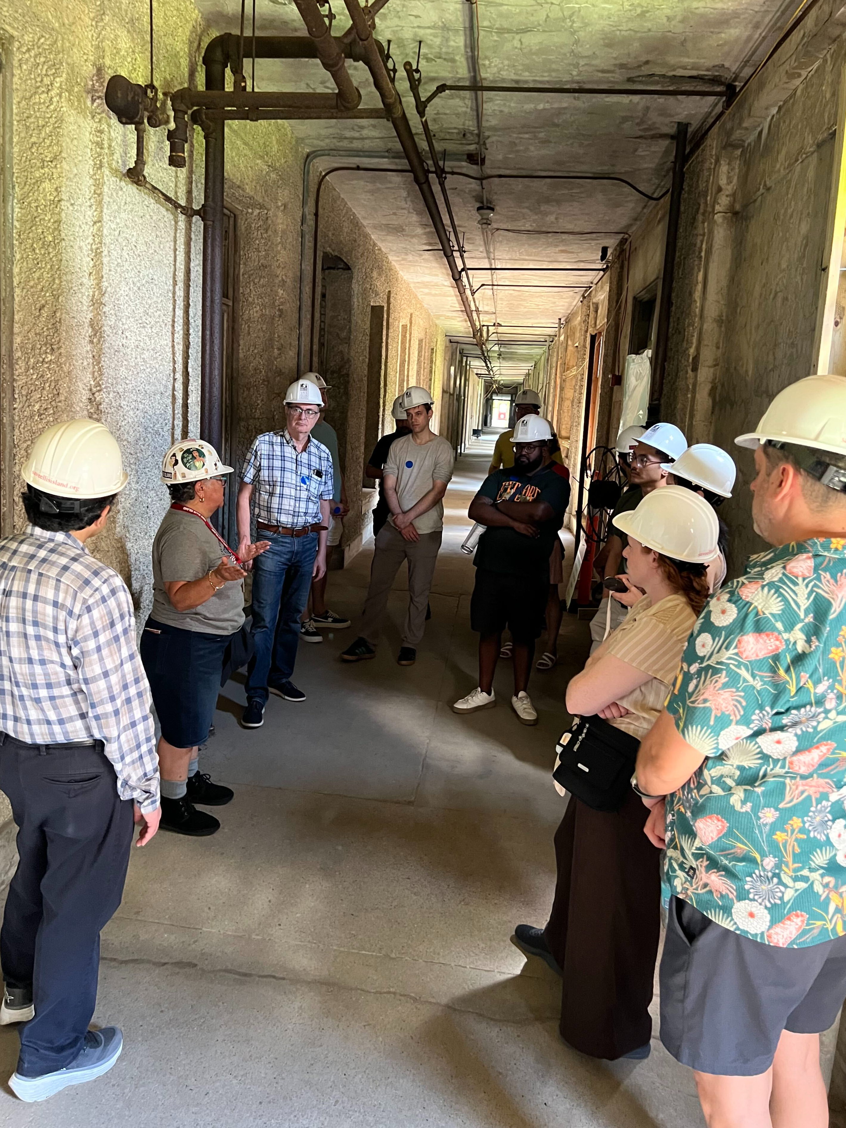 AD&Co participating in the Save Ellis Island's Hard Hat Tour.